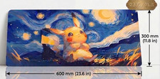 pikachu starry night van gogh- Pokemon mousepad picture