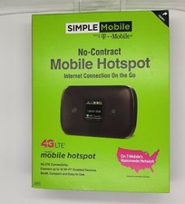Simple Mobile Moxee Hotspot Wi-Fi 4G LTE 256MB Black - Used. NO SIM CARD picture