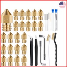 50-Piece 3D Printer Cleaning Kit with MK8 Nozzles & Stainless Steel Tools picture