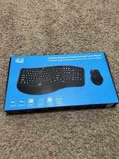 Adesso Wireless Ergonomic Keyboard Tru-Form Media 1500 and Laser Mouse. New picture