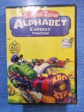School Zone Alphabet Express Preschool Pc Cd Rom Brand New Sealed picture