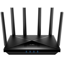 Cudy Tri-Band WiFi 7 BE11000 Router, 6-Stream 10 Gbps, 4 × 2.5G Ports, Black picture