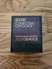 BASIC : Computing Language CXL4002 Original ATARI Computer Cartridge picture
