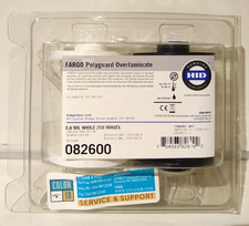HID Fargo 082600 82600 PolyGuard Overlaminate 0.6Mil Clear 250ct HDP5000 NEW picture