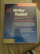 Writer Rabbit Early Writing Skills Grades 2-4 Vintage 64k Software  for Apple picture