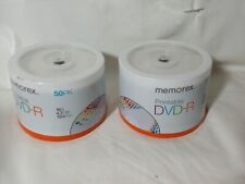 Lot of 2 Memorex 4.7GB 16x Printable Recordable DVD-R 50-Pack picture