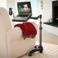 LEVO G2 V16 Rolling Laptop Workstation Stand Cart with Mouse Tray and Phone... picture