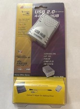 Inland 4-Port USB Hub 2.0 Universal Plug And Play - New/Factory Sealed - Vintage picture