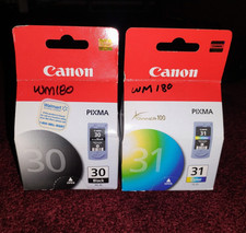 Canon Pixma 30 Black Ink & 31 Color Ink Cartridge Set PG-30 CL-31 Genuine New picture