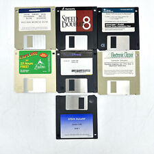 Lot of 7 Vintage Floppy Discs Softwares: QuarkXPress, Texas Instruments, etc picture