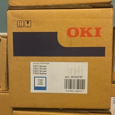 OKI Genuine Cyan Laser Toner Cartridge 45103727 for C911 C931 C941 C942 picture