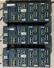 Cisco IE 3000 Industrial 8-Port Switch  Power On Tested - Lot 3 picture
