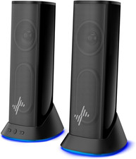 Computer Speakers for Desktop PC, Plug-And-Play RGB PC Speakers picture