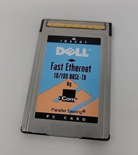 DELL PC CARD Fast Erthernet 10/100 BASE -TX by 3COM Parallel Tasking 3CCFE575BTD picture