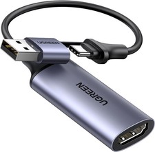 UGREEN Full HD 1080P 30Fps Video Capture Card 4K HDMI to USB 2.0 | USB-A/USB-C picture