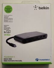 Belkin Thunderbolt 3 Dock Mini Laptop Dual Monitor Docking 2 HDMI 4k USB-C picture