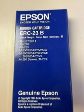 OEM Genuine EPSON ERC-23 B Printer Ribbon Cartridge Brand New Black picture