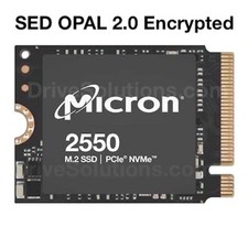 Micron 2550 - 256GB M.2 2230 PCIe Gen4 SSD MTFDKBK256TGE SED OPAL Encryption picture