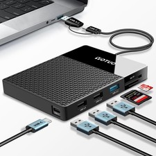 Portable 750GB External Hard Drive Docking Station, 7-in-1 USB C Multiport Hub, picture