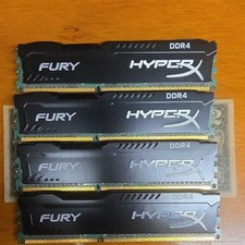 HyperX FURY 4x DDR4 SDRAM DIMM 288-Pin Desktop RAM Memory Modules 32GB (4×8) picture