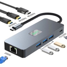 Docking Station for Laptops and Tablets, 8-in-1 USB-C, Triple 4K HDMI picture