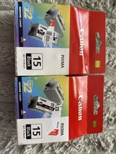 Canon PIXMA BCI-15 Black Ink Twin Pack  Two 2  New  Sealed picture