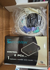 Avocent Switchview 2-port with cables  NOS (New Old Stock) Vintage picture
