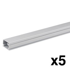 Construct Pro™ Raceway Cable Covers (4ft Sections x 1.38in, 5-Pack, White) picture