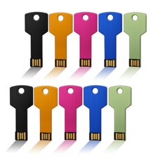 Key Shaped USB 2.0 Flash Drive 4GB-64GB Metal Thumb Drive PC Laptop Storage Lot picture