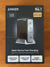 Anker Prime Desktop Charger  GaN PD Charger USB-A USB-C Compatible 240W 4-port picture
