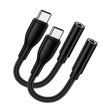 USB C to 3.5mm Headphone Adapter for Google Pixel10a 9 Pro XL Fold 8A Black  picture
