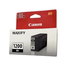 Genuine Canon Maxify 1200 BK Black Ink Cartridge OEM Sealed picture
