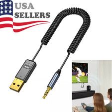Wireless USB Bluetooth 5.0 Audio Transmitter Receiver AUX Adapter For TV Car Lot picture
