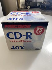 Precision CD-R 40X 80 Min 700 MB Open Box 75 Pack atq picture
