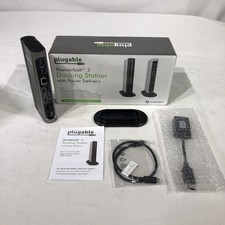 Plugable TBT3-UDV Universal USB-C Docking Station, W/ Stand ~ NO AC Adapter picture