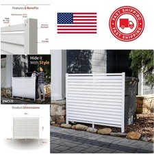 4ft H x 5ft W Vinyl Privacy Screen Perfect for AC Units and Pool Equipment picture