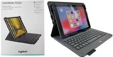 Logitech Universal Wireless Keyboard Folio Cover Case w/ Pencil Holder iPad 2019 picture