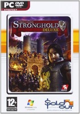Stronghold 2 Deluxe PC DVD castle medieval war sim game plus extra maps battles picture