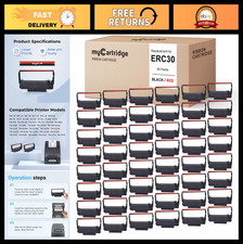 Compatible Ribbon Cartridge Replacement ERC30 ERC-30 for ERC38 NK506 (Black Red, picture