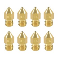 8 Pcs 0.6mm MK8 Extruder Nozzles 3D Printer Nozzles for Creality Ender 3/3 Pr... picture