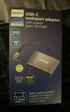 New and Sealed Philips USB-C Multiport Adapter with Power Pass-through picture