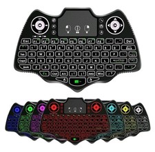 V18 Mini Wireless Keyboard Backlit Multilingual 2.4G+BT4.2 Air Mouse Touchpad picture