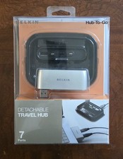 Belkin Hub-To-Go F5U706 7-Port USB 2.0 Hub Detachable Travel Hub Open Box picture