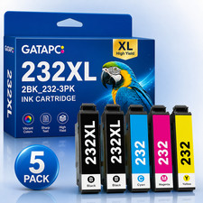 5 Pack T232 232 XL Compatible Ink Cartridge for XP 4205 4200 WF2930 2950 picture