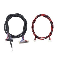 LCD Screen Cable FIX-30P 2ch 8bit 100cm With 6Pin 1.0mm Pitch Backlight Cable picture