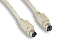 6FT Mini DIN 8 Pin Serial RS-232 Extension Cable 28AWG MDIN 8 Pin Male-Female picture