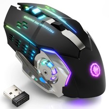 Wireless Gaming Mouse Bluetooth/2.4G RGB Rechargeable -Black picture