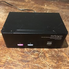 StarTech 2 Port DVI VGA Dual Monitor KVM Switch USB w/ Audio SV231DDVDUA picture
