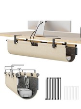 No Drill Under Desk Cable Management Tray, 30