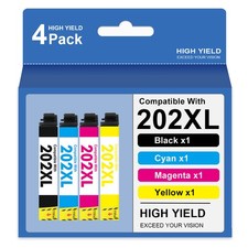 4-PK 202XL T202 202 XL Ink Cartridge for Epson WorkForce WF-2860 XP-5100 Printer picture